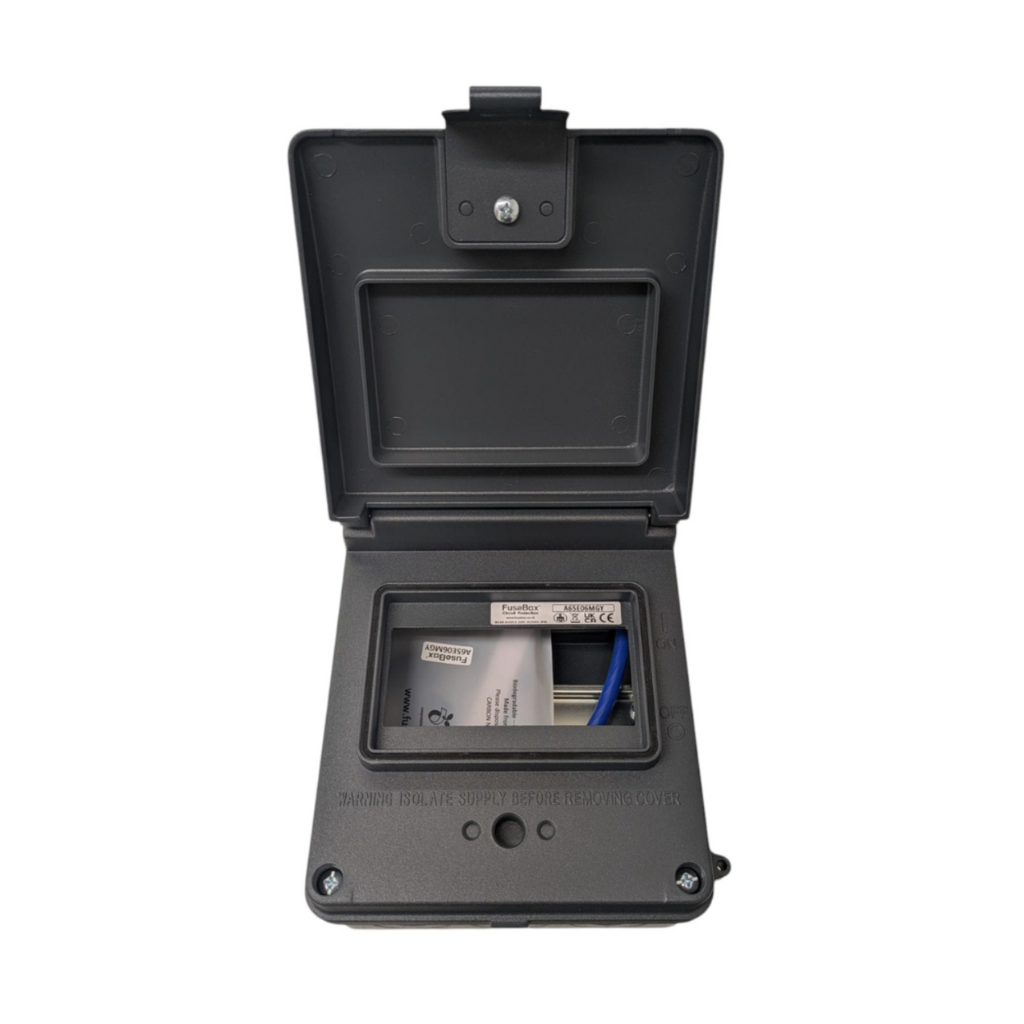 Black electronic device with a screen on a white background