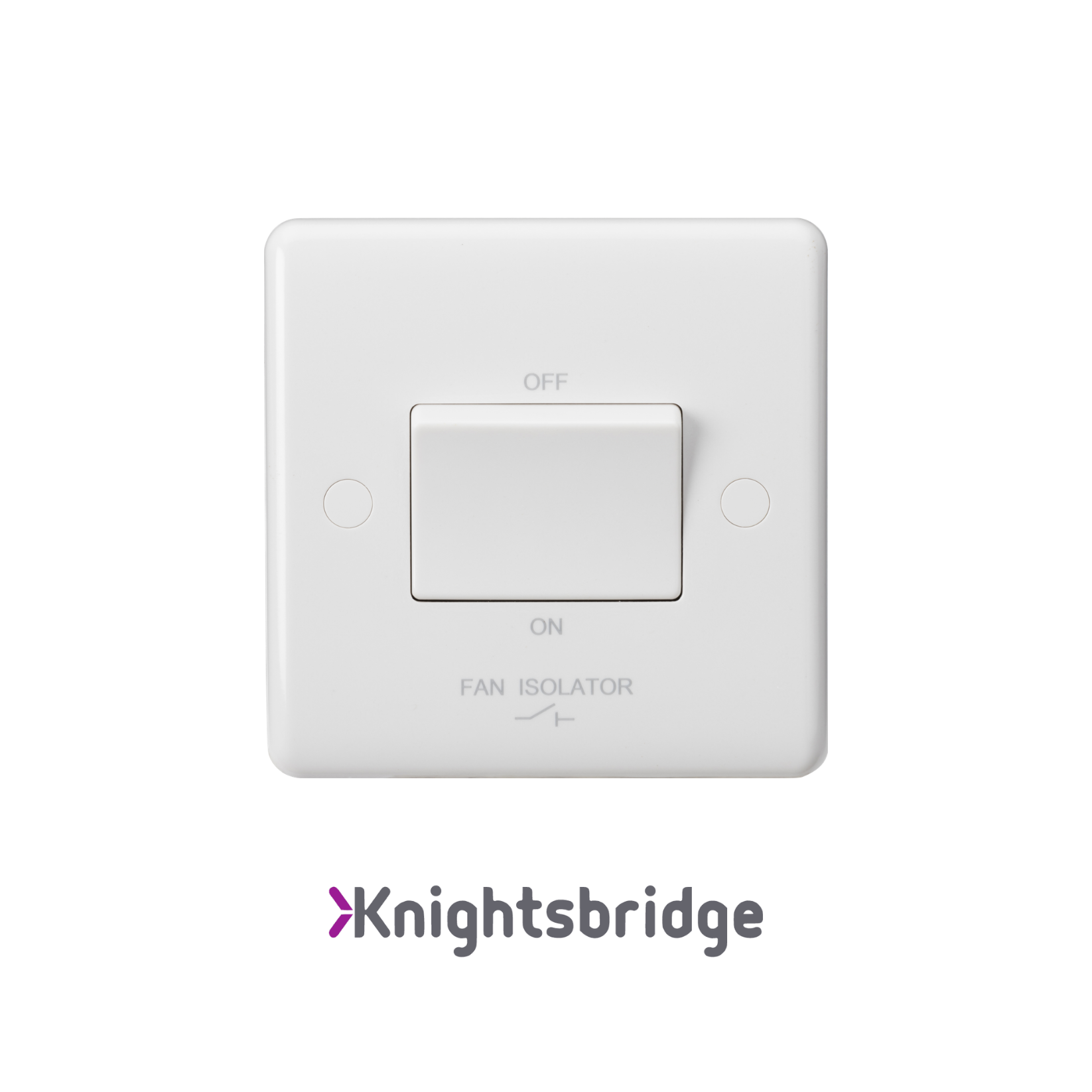 White switch with 'Knightsbridge' branding on a white background