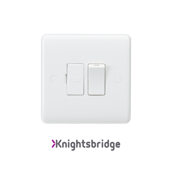 White light switch with Knightsbridge logo on a white background