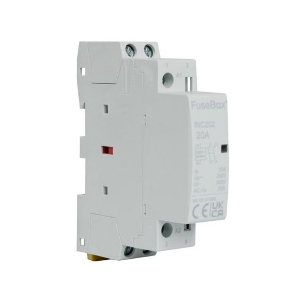 Electrical fuse box on a white background