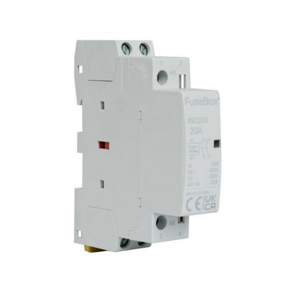 Electrical fuse box on a white background