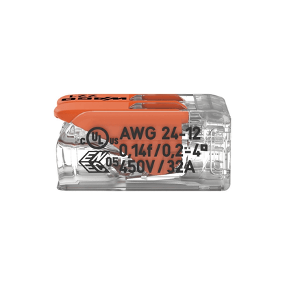Wago 221 Series Electrical Wire Cable 2 Way Connector - Electrical Cable Store