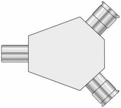 COAXIAL CABLE Y-SPLITTER ADAPTER