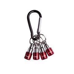 Armeg TIMBLBH4PK 4 Piece Bit Holder & Belt Carabiner For Screwdriver Bits