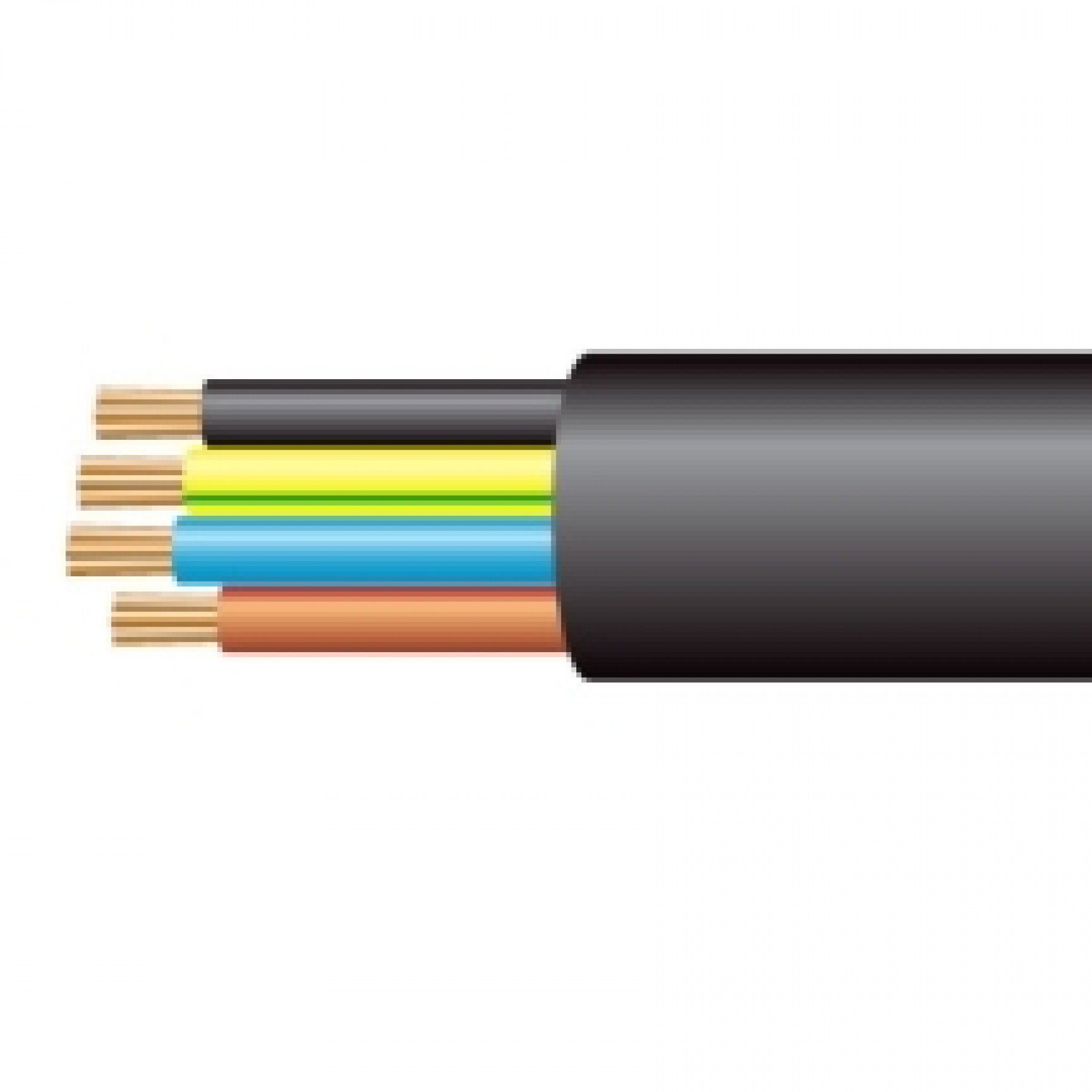 1.5MM 3184Y 4 CORE FLEX BLACK 100M