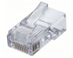 IDEAL CAT5E FEED-THRU MODULAR PLUGS (PACK 25)