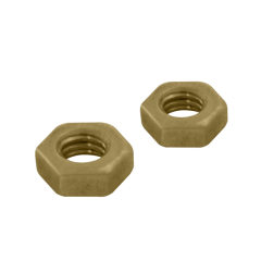 UNICRIMP QBFNM4 M4 BRASS HEX NUT (PACK 100)