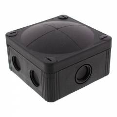 WISKA COMBI 407 ADAPTABLE BOX IP66 | BLACK | 95MM x 95MM x 60MM