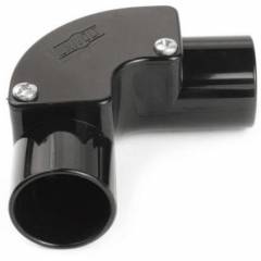 UNIVOLT IB25BK 25MM PVC CONDUIT INSPECTION ELBOW | BLACK