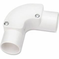 WHITE 25MM INSPEC. ELBOW